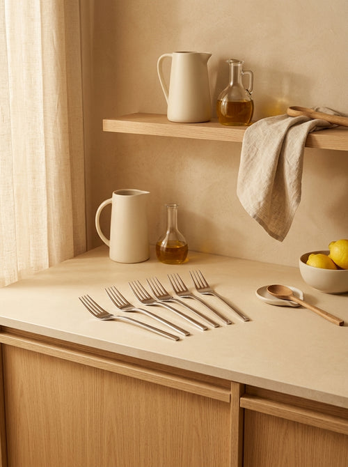 Terno - Set De 6 Fourchettes À Gateau - Inox - Argent