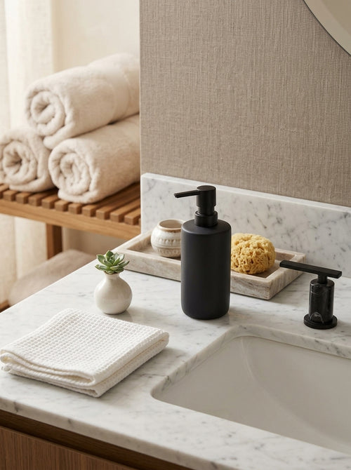 Fain - Distributeur De Savon - Porcelaine - Noir
