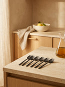 Terno - Set De 6 Fourchettes Apéro - Inox - Noir