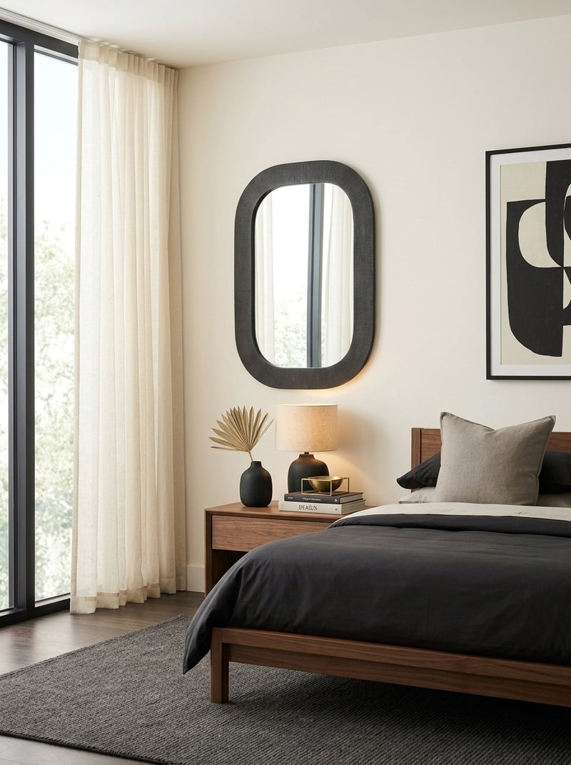 Duro - Mirroir - Aluminium - Noir
