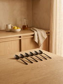 Terno - Set De 6 Cuillères À Moka - Inox - Noir