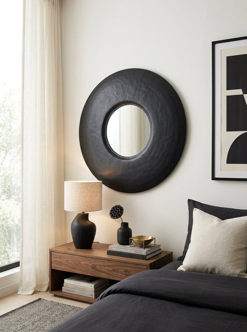 Duro - Mirroir - Aluminium - Noir