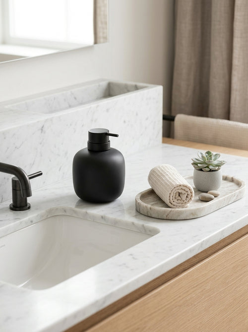 Fain - Distributeur De Savon - Porcelaine - Noir