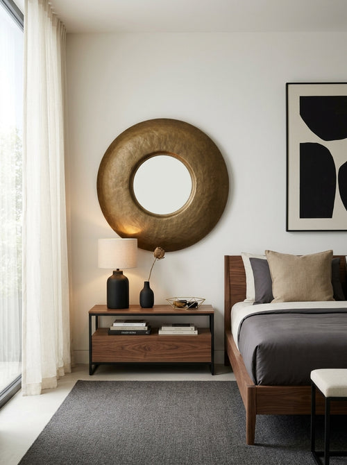 Duro - Mirroir - Aluminium - Or