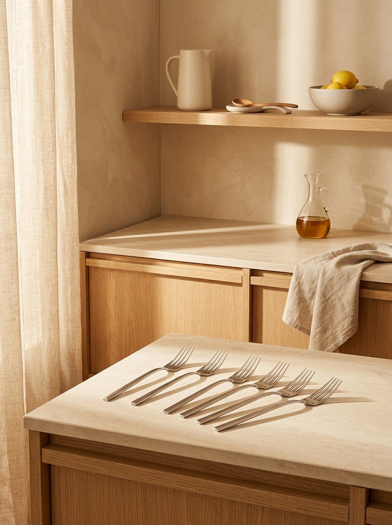 Terno - Set De 6 Fourchettes De Table - Inox - Argent