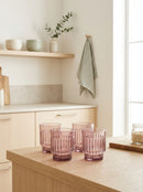 Tone - Set De 4 Verres - Verre - Rose