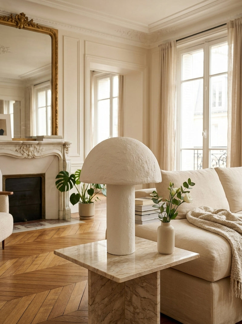 Nome - Lampe De Table - Paper;Metal - Blanc