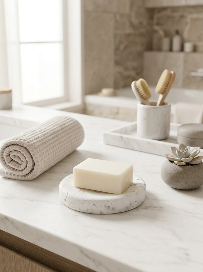 Suds - Porte-Savon Marble - Polyrésine - Blanc