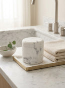 Suds - Pot De Stockage Marble - Polyrésine - Blanc
