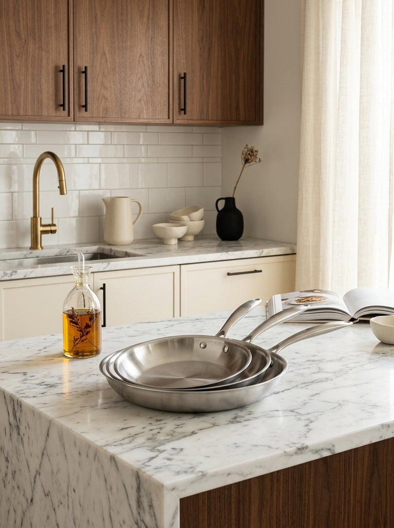Blaze - Set De Cuisine 3 Pièces - Inox - Argent