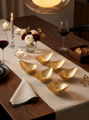 Glint - Set De 6 Bols - Verre - Or