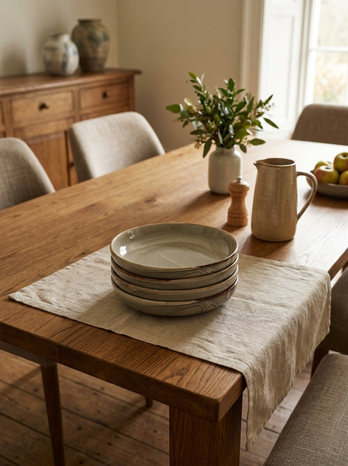 Studio Urban - Set De 4 Assiettes Creuses - Porcelaine - Gris