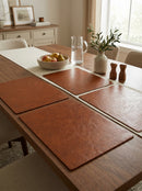Tabletop - Set De 4 Sets De Table - Simili Cuir - Cognac