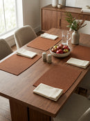 Dinner - Set De 4 Sets De Table - Plastique - Cognac