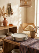 Stripes - Set De 4 Assiettes Plates - Grès - Beige
