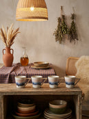 Stripes - Set De 4 Tasses À Moka - Grès - Beige