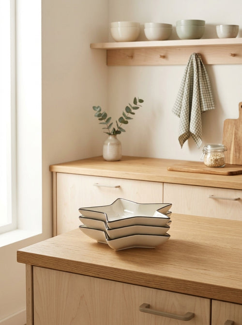 Nero - Set De 4 Bols - Porcelaine - Blanc