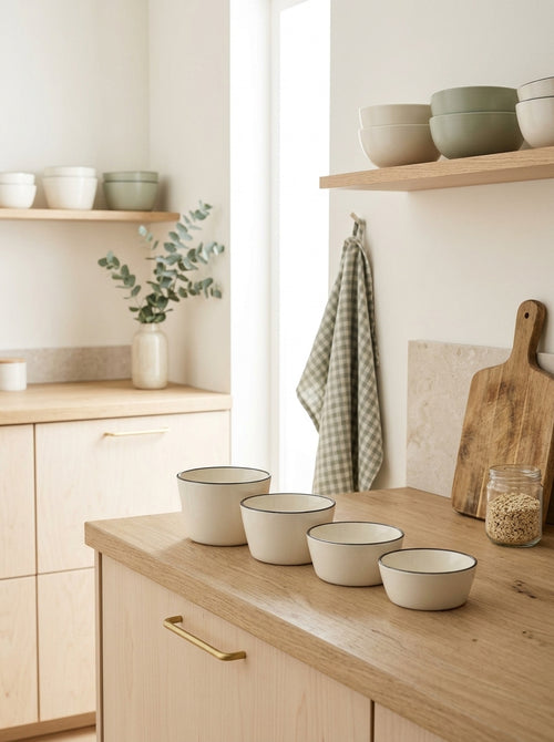Nero - Set De 4 Bols - Porcelaine - Blanc