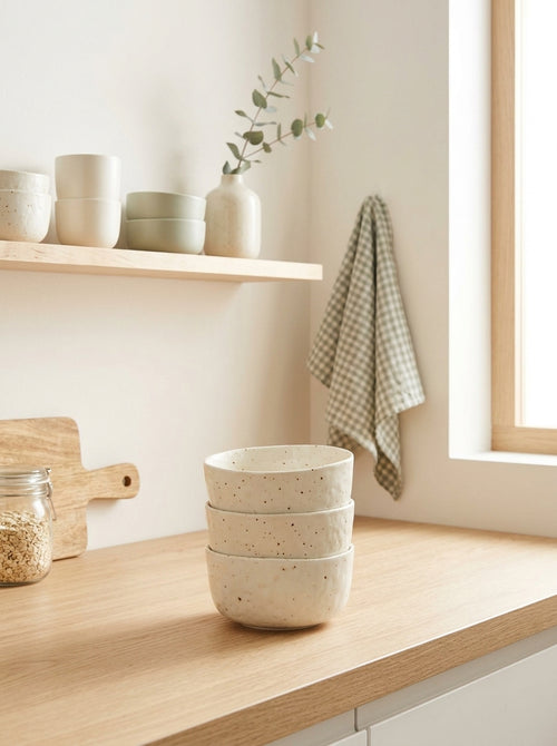 Studio Urban - Set De 4 Bols - Porcelaine - Beige