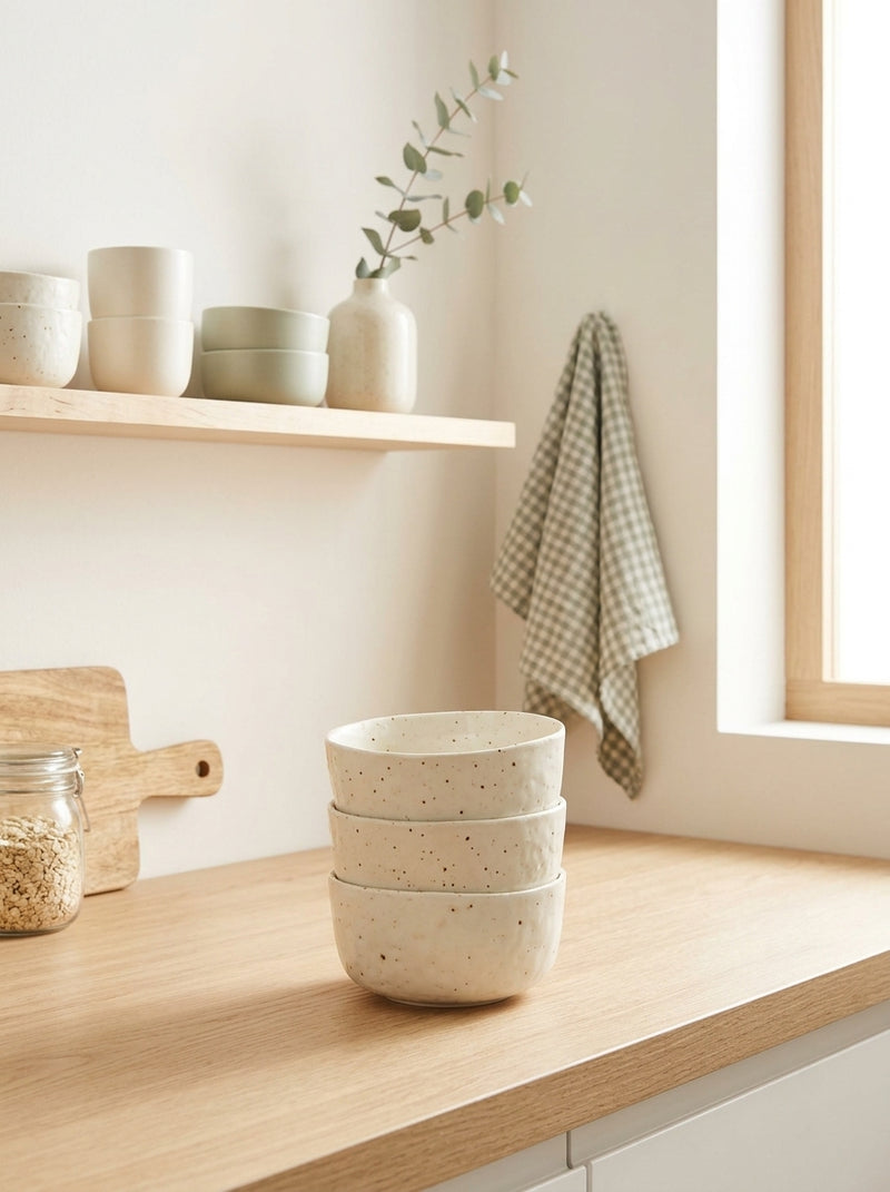 Studio Urban - Set De 4 Bols - Porcelaine - Beige