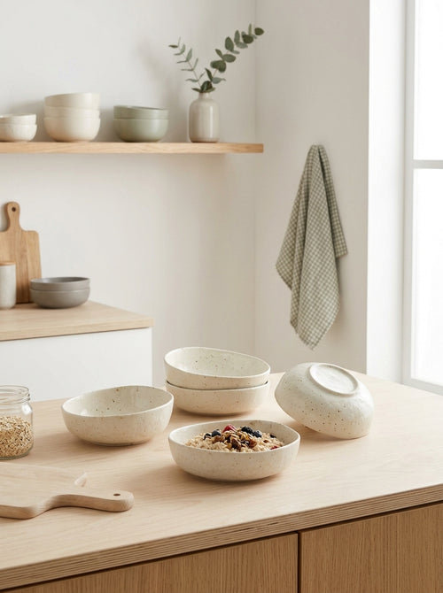 Studio Urban - Set De 4 Bols - Porcelaine - Beige
