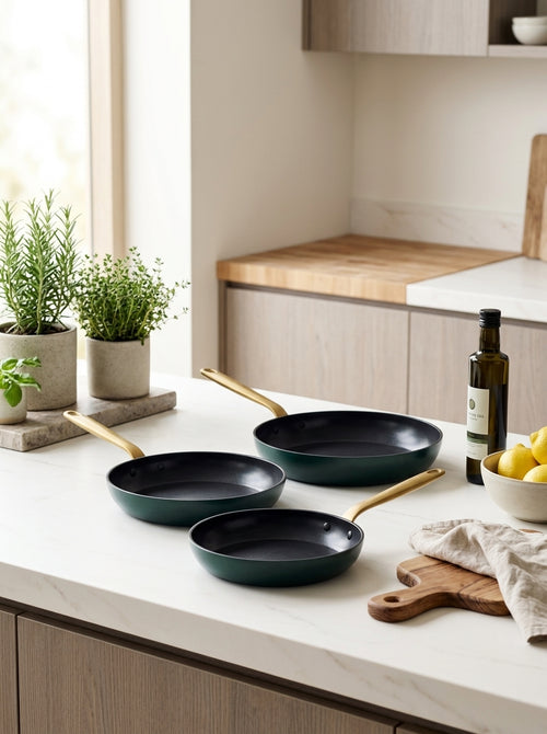 Greenpan Craft Lot De 3 Poêles 20+24+28Cm Noir