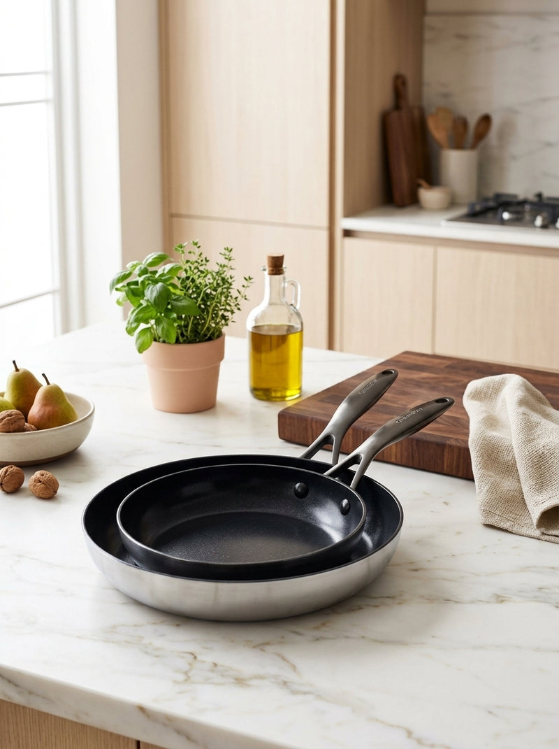 Greenpan Venice Pro 3Ply Lot De 2 Poêles