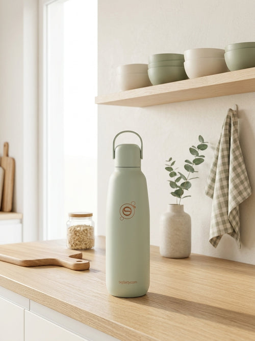 Botella de agua fría Fizz & Go - Menta - 0,9 L