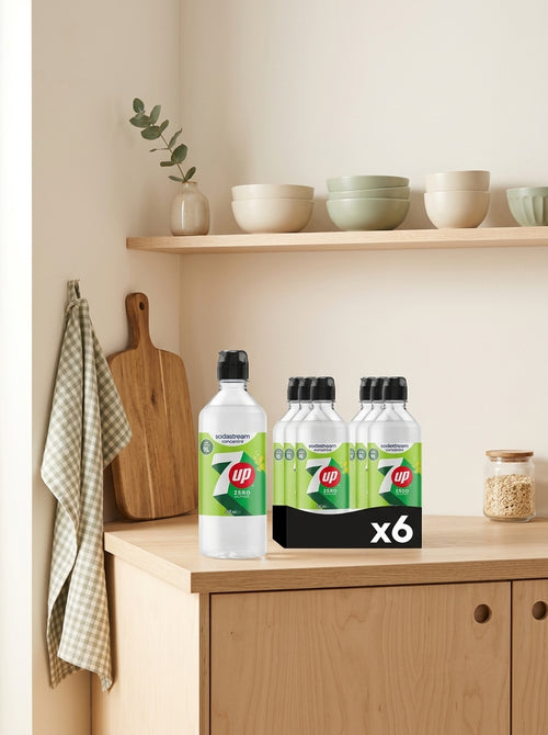 Set de 6 Concentrados de Azúcar 7Up Zero - 440Ml