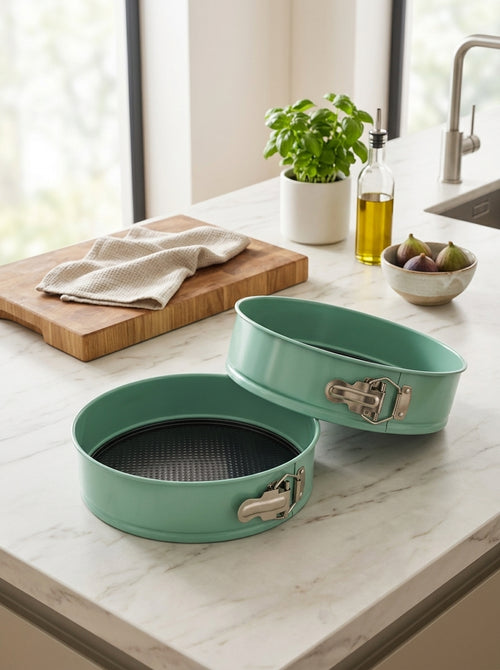 Zenker - Lot De 2 Moules À Manqué 25/25 Cm En Acier Carbone Divers Divers Zenker Divers - Vert|Noir
