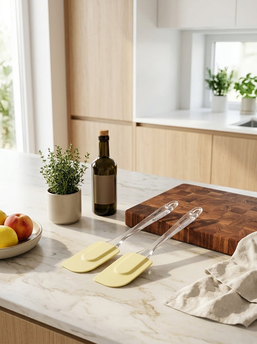 Zenker - Ensemble De 2 Spatules De Cuisine Et De Pâtisserie 26 Cm Zenker Smart Pastry - Jaune|Brun|Transparent
