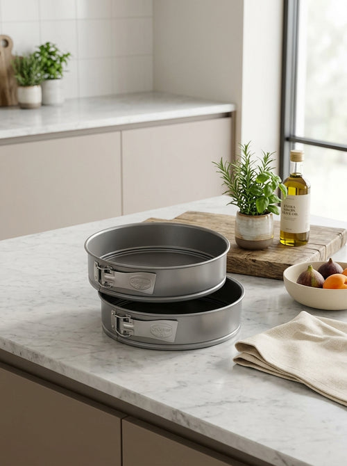 Dr Oetker - Lot De 2 Moules À Manqué 26/26 Cm En Fer Dr Oetker Classics - Gris