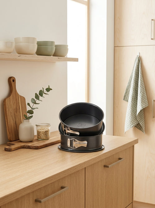 Dr Oetker - Lot De 2 Moules À Gâteaux 18/18 Cm En Acier Dr Oetker Tradition - Noir