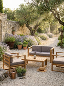 Kim - Salon De Jardin - Taupe/Marron