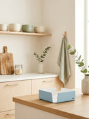 Like Water - Moyen Porte-serviettes - Bleu Clair Blush - Bleu Clair Blush / Blanc