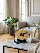 Global Thinking - Horloge de Table - Or