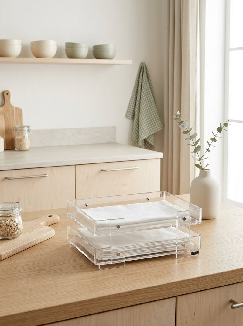 Minerva - Grand Porte-serviettes - Transparent