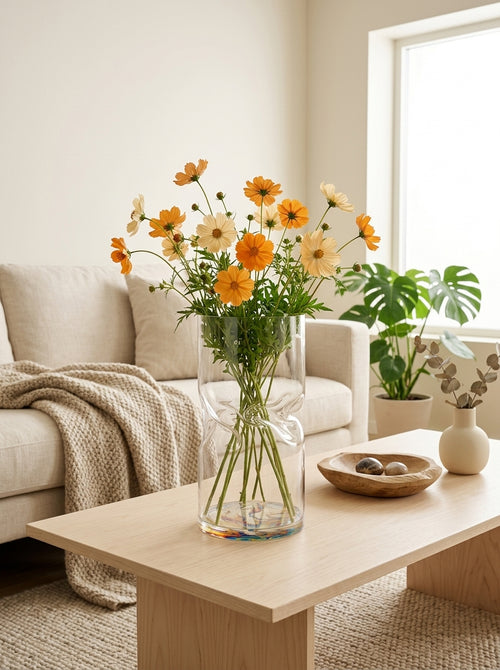 Bloom - Grand Vase - Orange Wave