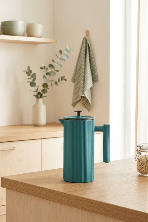 Osaka - Cafetière À Piston - Bleu Clair - Métal - 850ml