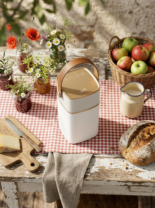 Milano - Bluetooth Speaker With LED Light - Gold