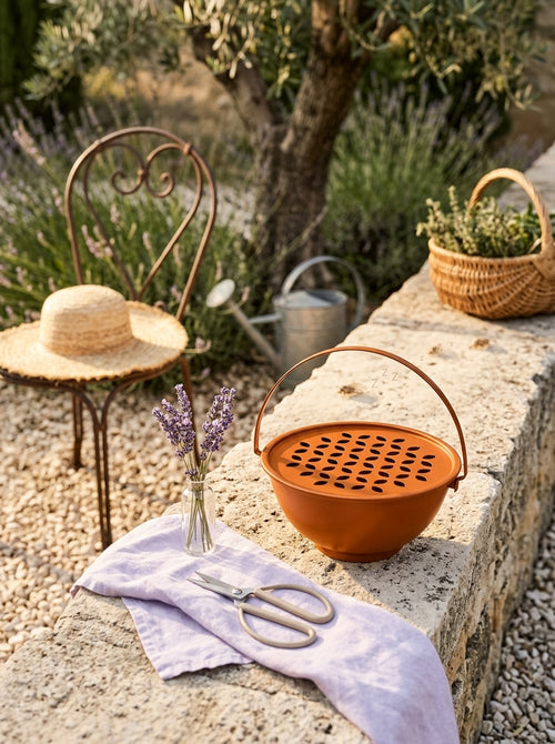 Austin - Spiral Anti-Mosquito Table and Floor Holder with Magnetic Rod - Orange - Metal