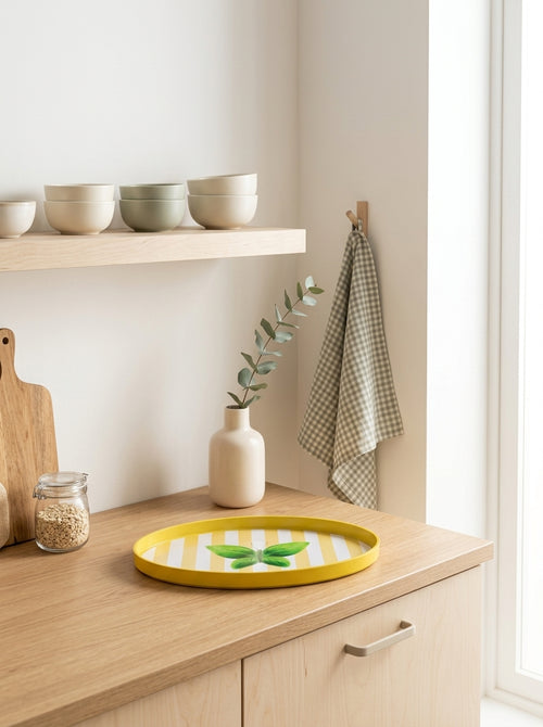 Mykonos - Butterfly Oval Tray - PVC