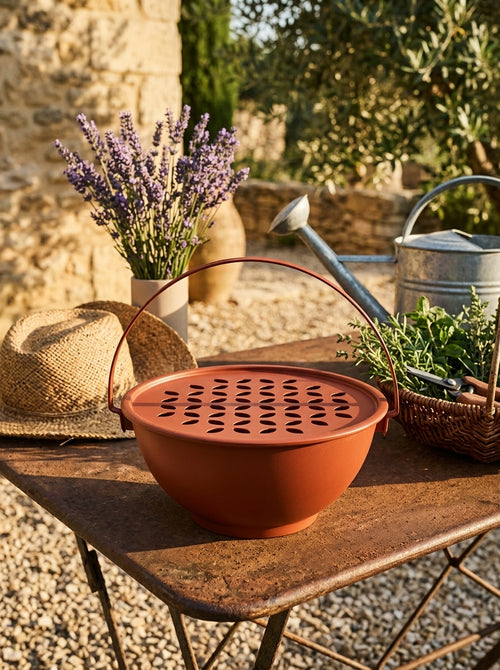 Austin - Spiral Mosquito Repellent Table And Floor Support With Magnetic Rod - Brick - Metal