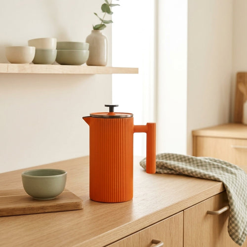 Osaka - Cafetière À Piston - Orange - Métal - 850ml