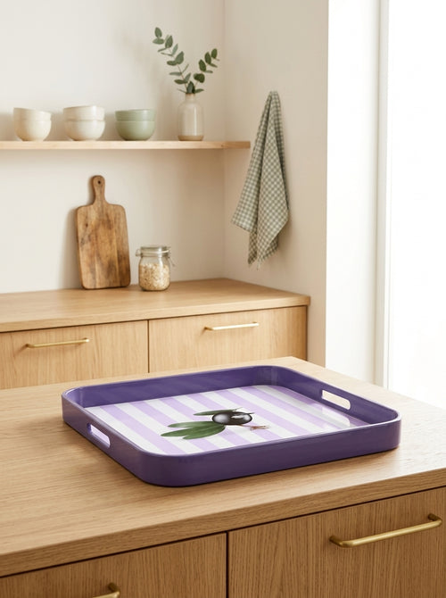 Mykonos - Olive Square Tray - PVC