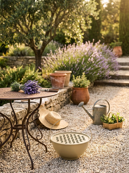 Austin - Spiral Mosquito Repellent Table And Floor Support With Magnetic Rod - Sand - Metal