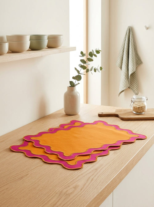 Samarcanda - Lot De 2 Sets De Table - Magenta - Textile