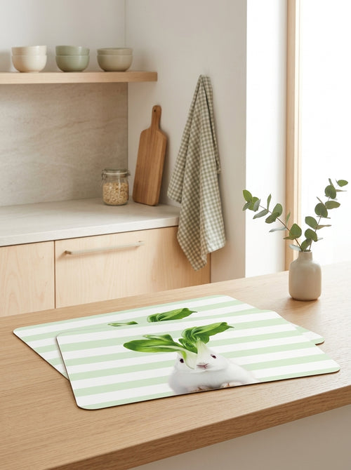 Mykonos - Set of 2 Rabbit Placemats - PVC