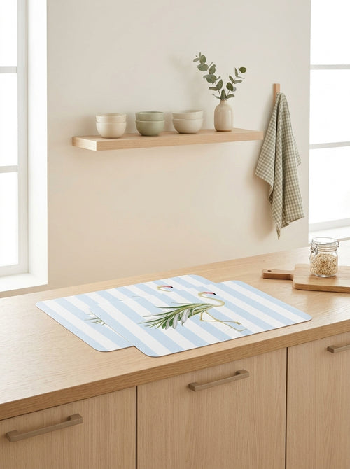 Mykonos - Set of 2 Pink Flamingo Placemats - PVC