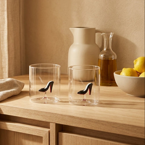 Monterey - Set of 2 Shoe Tumblers - Borosilicate Glass - 250ml